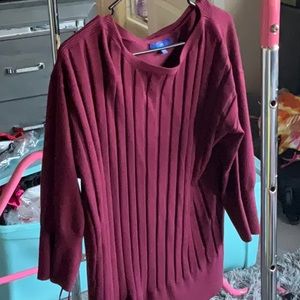Burgundy sweater  shirt
